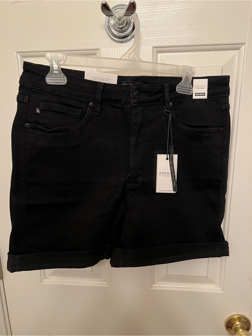 Judy Blue High Waist Black Denim Shorts